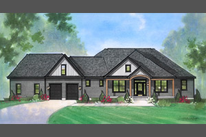 Sadie Signature Home elevation custom home