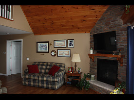 partial wood ceiling photo