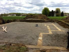 house foundation layout photo