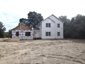 two story rough construction photo