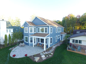 house with patio photo