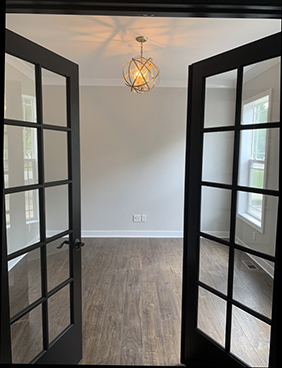 brick entryway to house photo